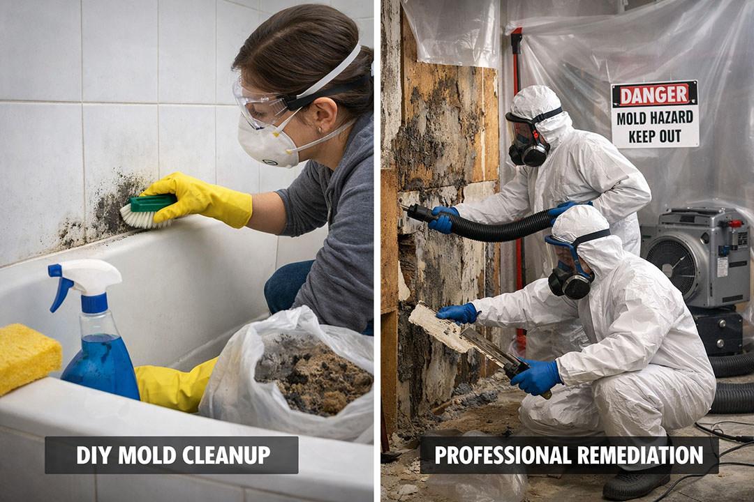DIY vs. Professional Mold Remediation