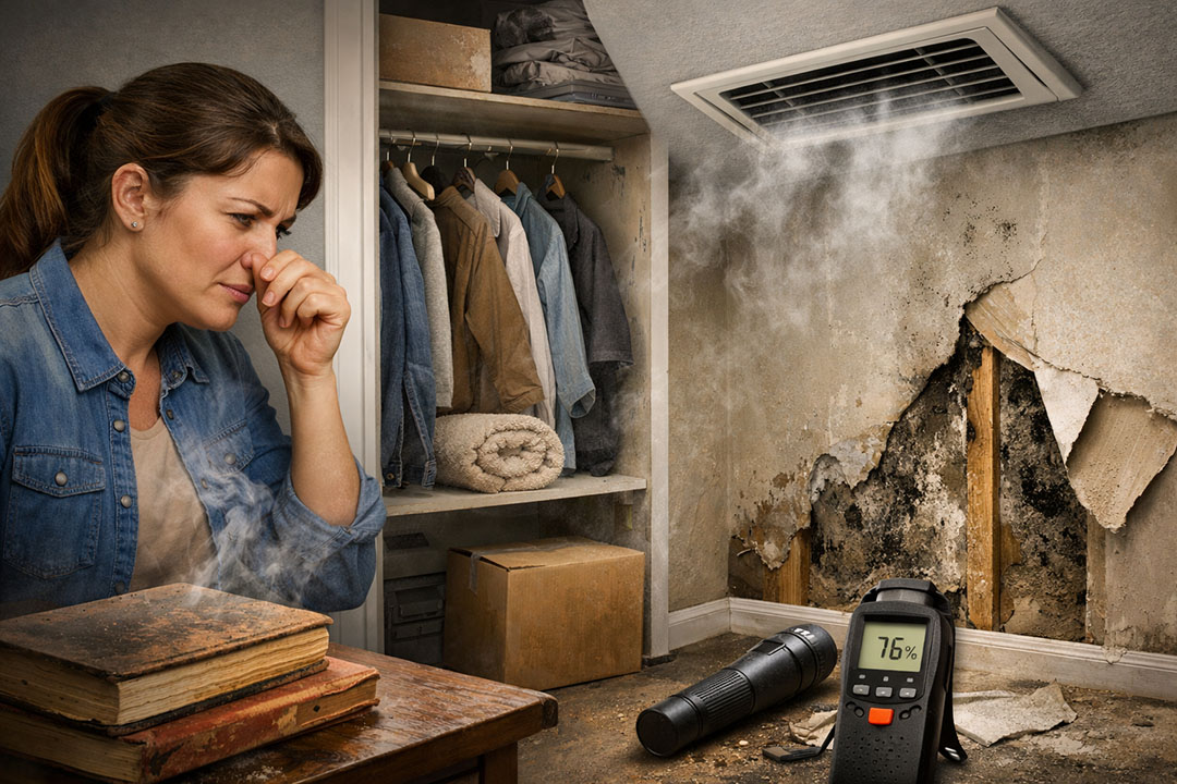 Using your nose to cacth mold