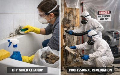 Do I need to remove or clean the mold myself, or hire specialists?