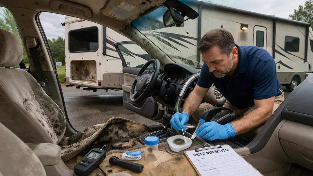Mold Testing in Cars and RVs: What Most Owners Miss